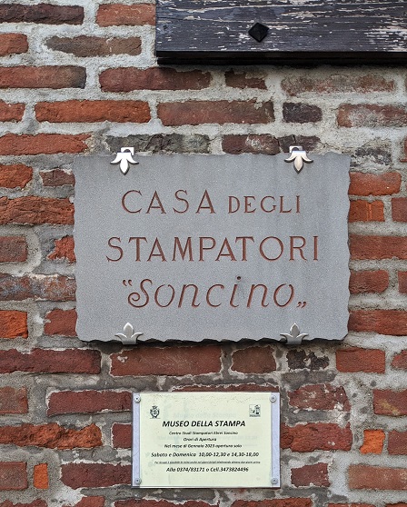 Targa Casa Stampatori Soncino